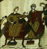 рис. 39 Гобелен из Байе (XI век). Фрагмент